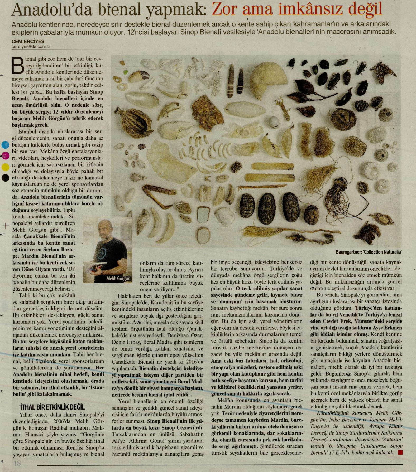 Sinopale, Hürriyet Kitap Sanat